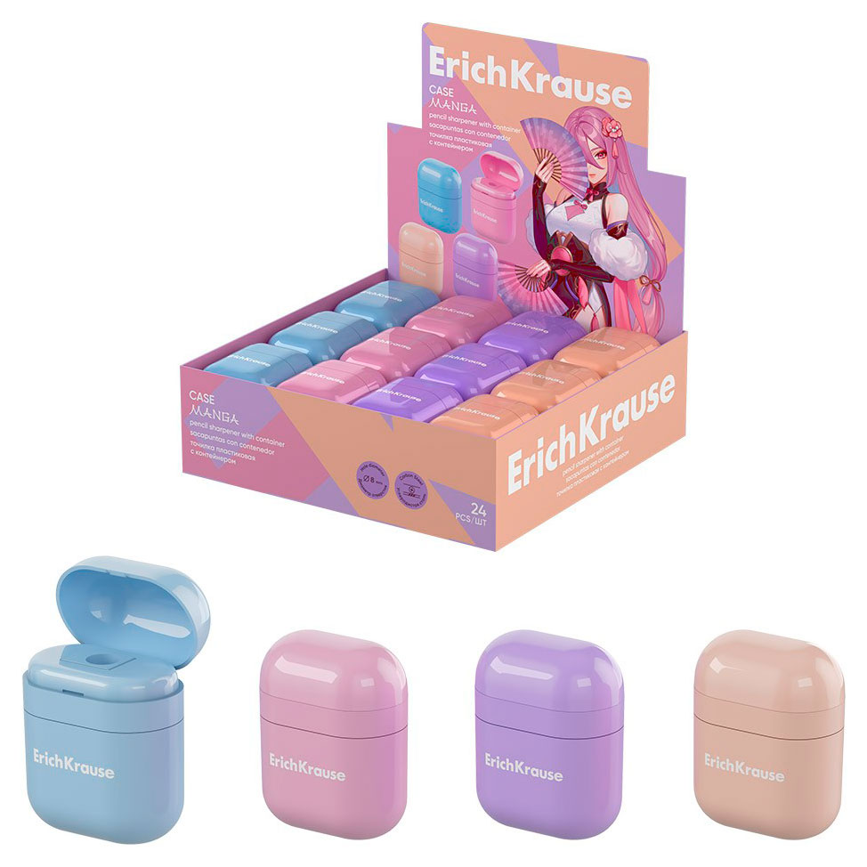 

Точилка ErichKrause Case Manga, 1 шт в ассортименте