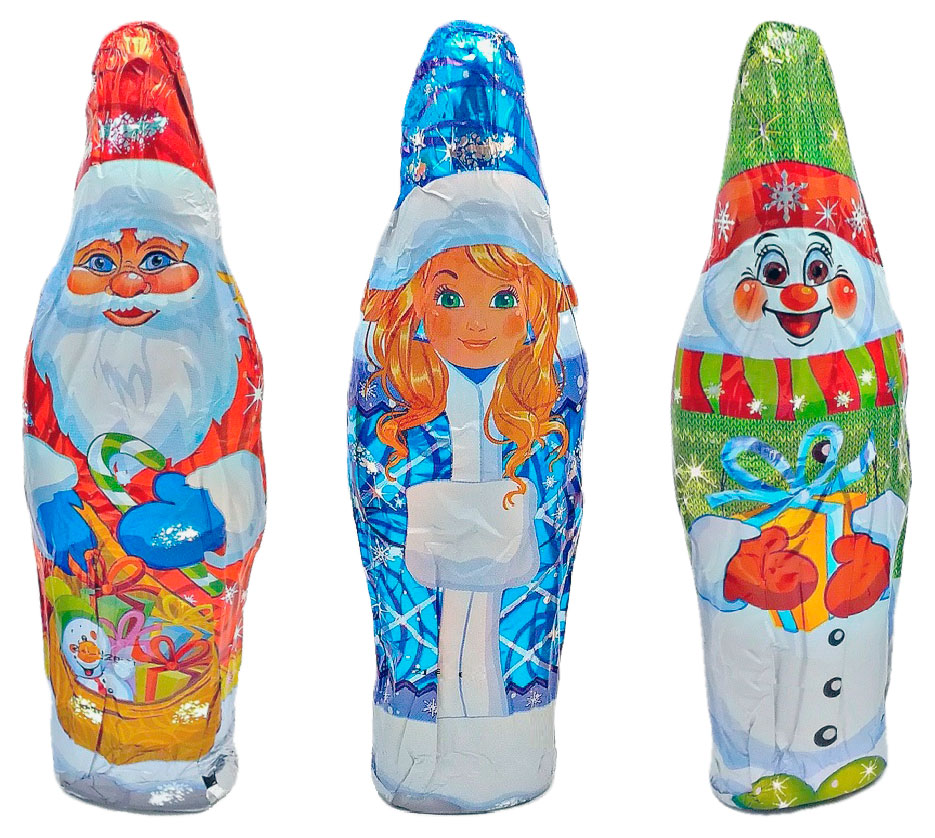 Изображение товара Фигурный шоколад «Шоколадный Мир» Ассорти 40 г новогодние фигурки