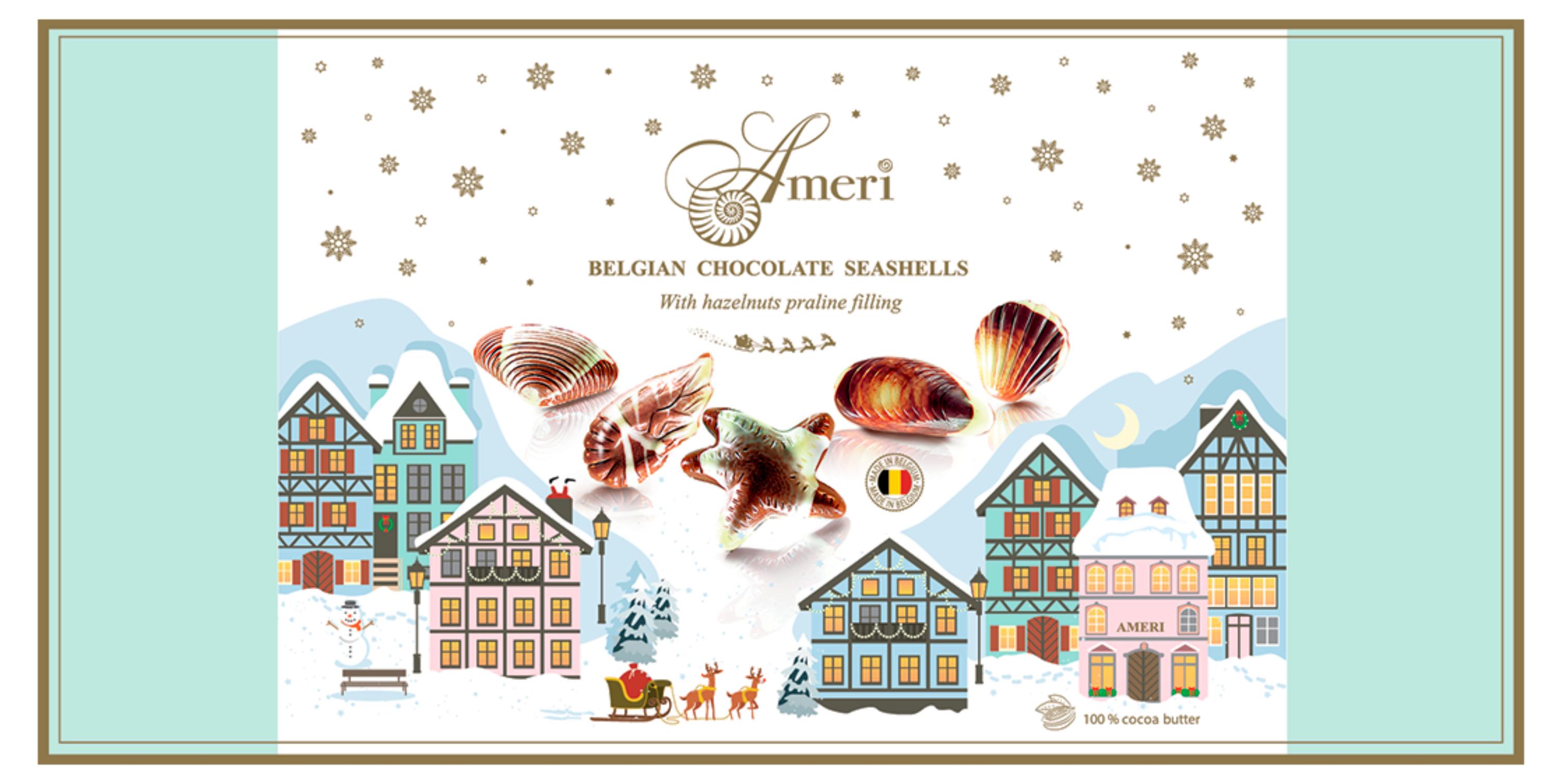 Изображение товара Конфеты Ameri шоколадные с начинкой пралине 500 г бельгийские подарочные