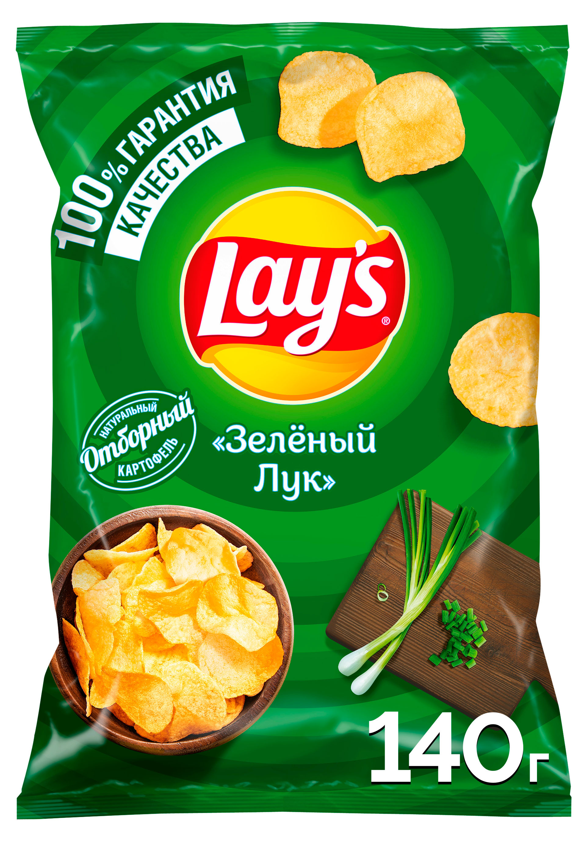 

Чипсы картофельные Lay's со вкусом зеленого лука, 140 г