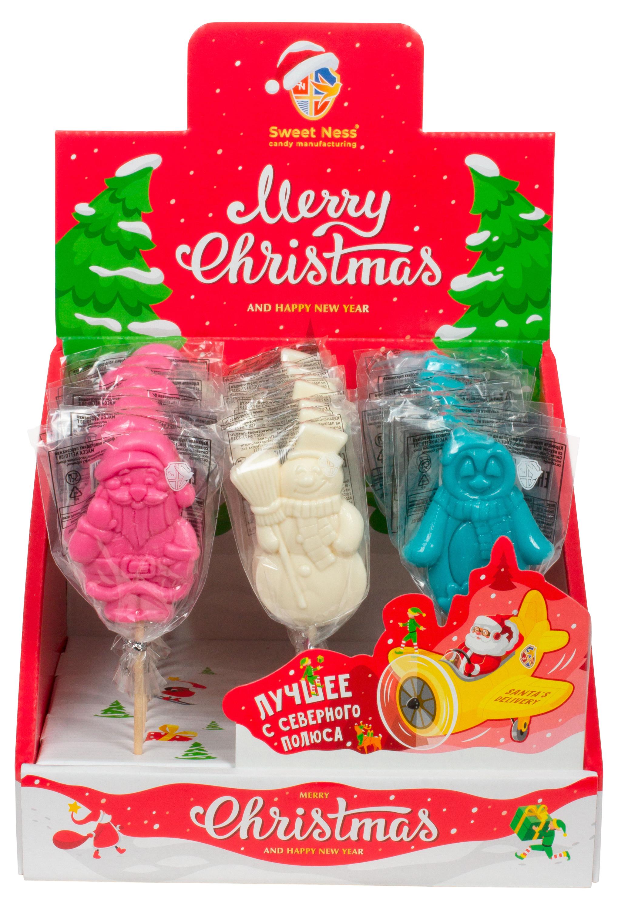 

Карамель леденцовая Sweet Ness Новогодние персонажи, 30 г
