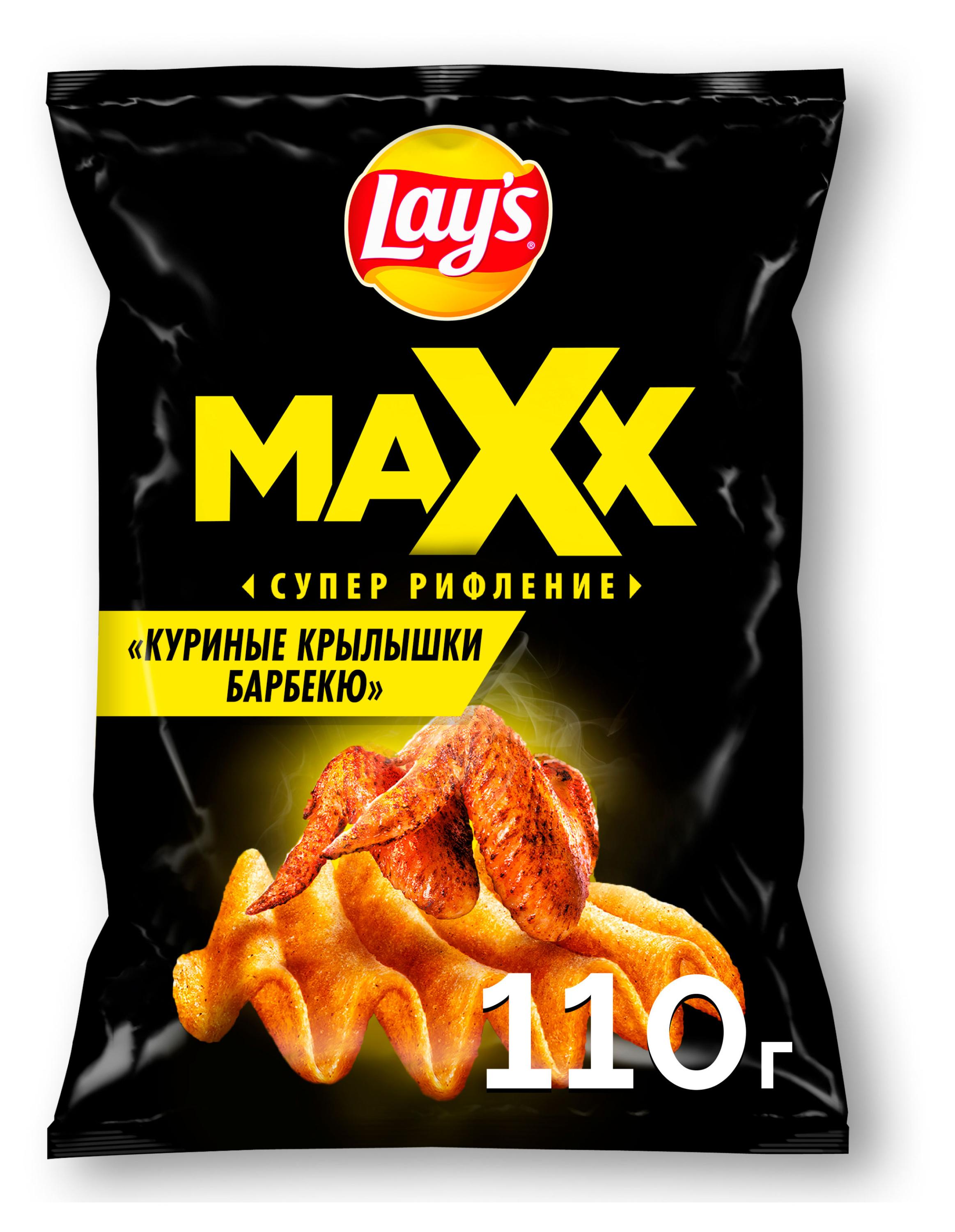 

Чипсы картофельные Lay's Max Куриные Крылышки Барбекю, 110 г