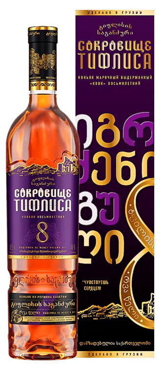 

Коньяк Сокровище Тифлиса 8 лет Грузия, 0,5 л
