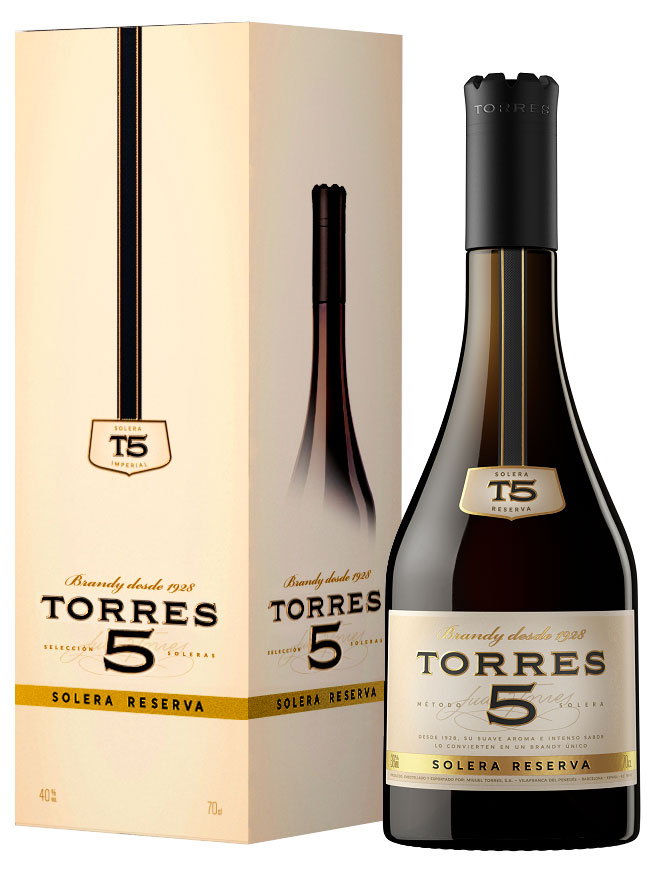 

Бренди Torres 5 Solera Reserva Испания, 0,7 л