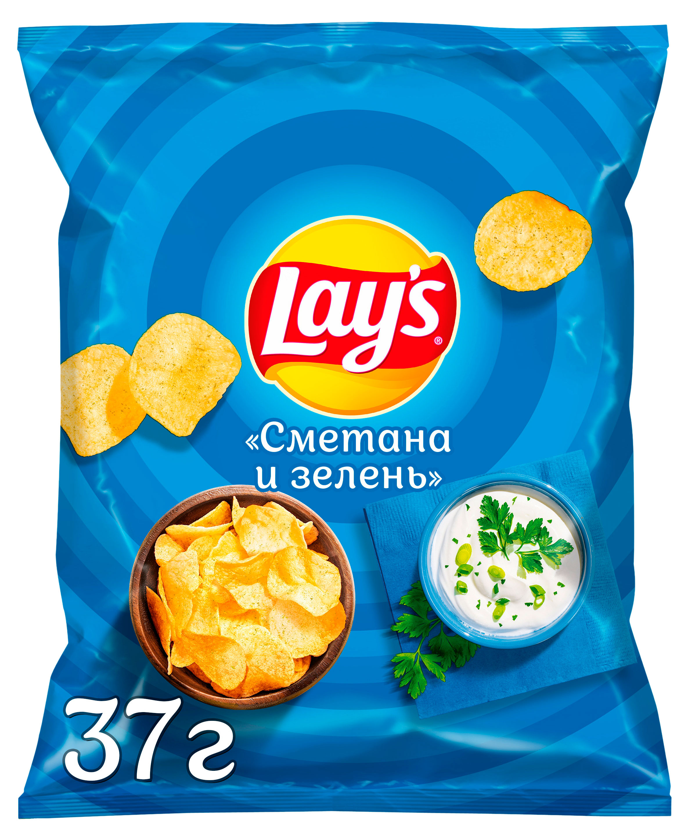 

Чипсы картофельные Lay's сметана и зелень, 37 г
