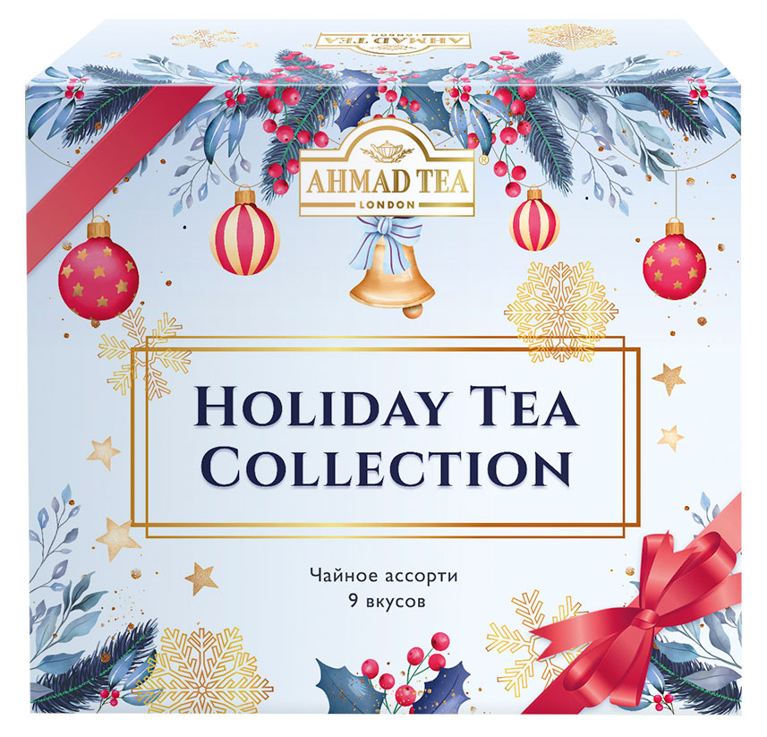 Изображение товара Чайный набор Ahmad Tea Ассорти Праздничная коллекция 9 вкусов, 45 пакетов