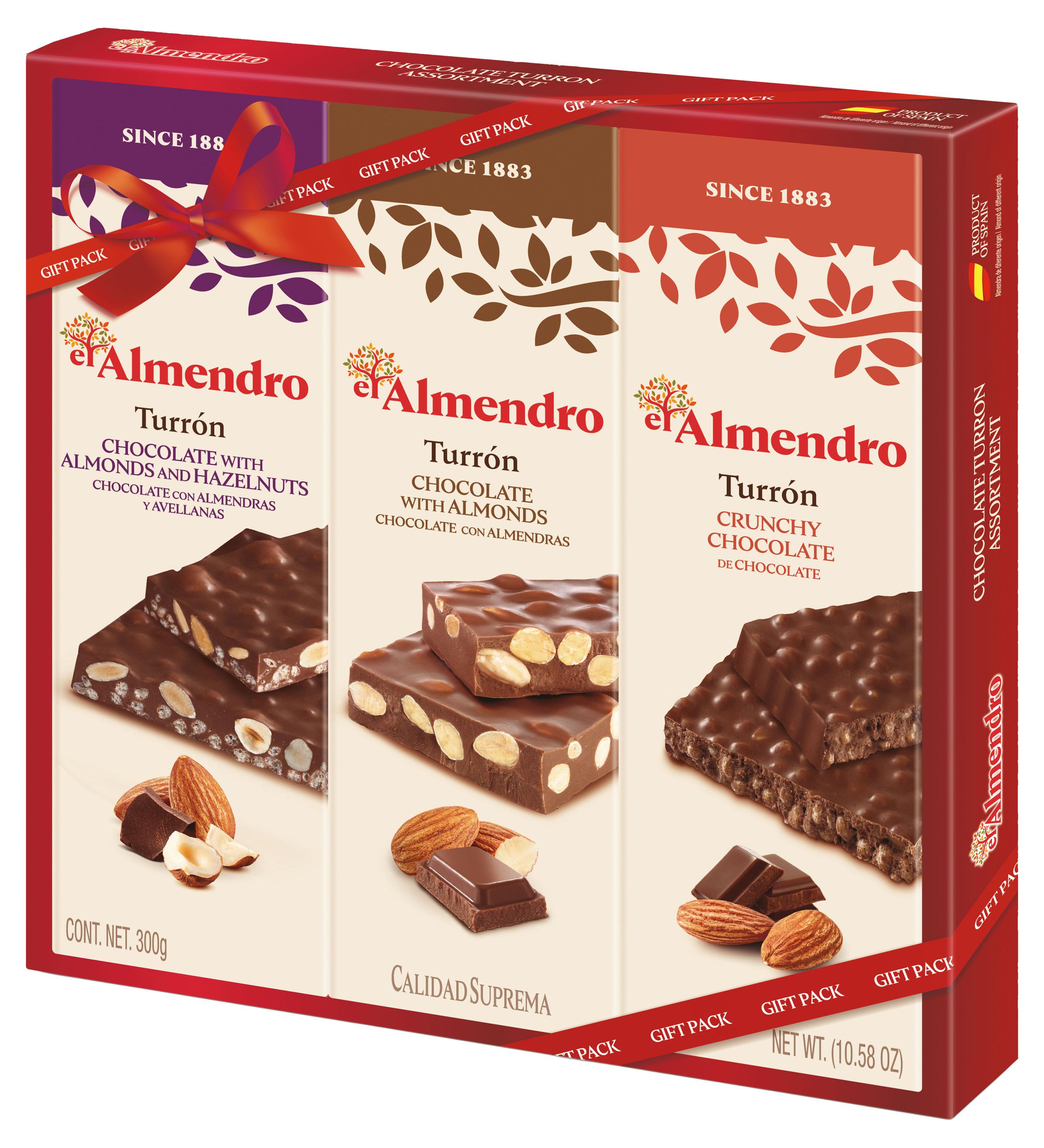 

Набор-ассорти туррона El Almendro из 3 видов шоколадного, 300 г