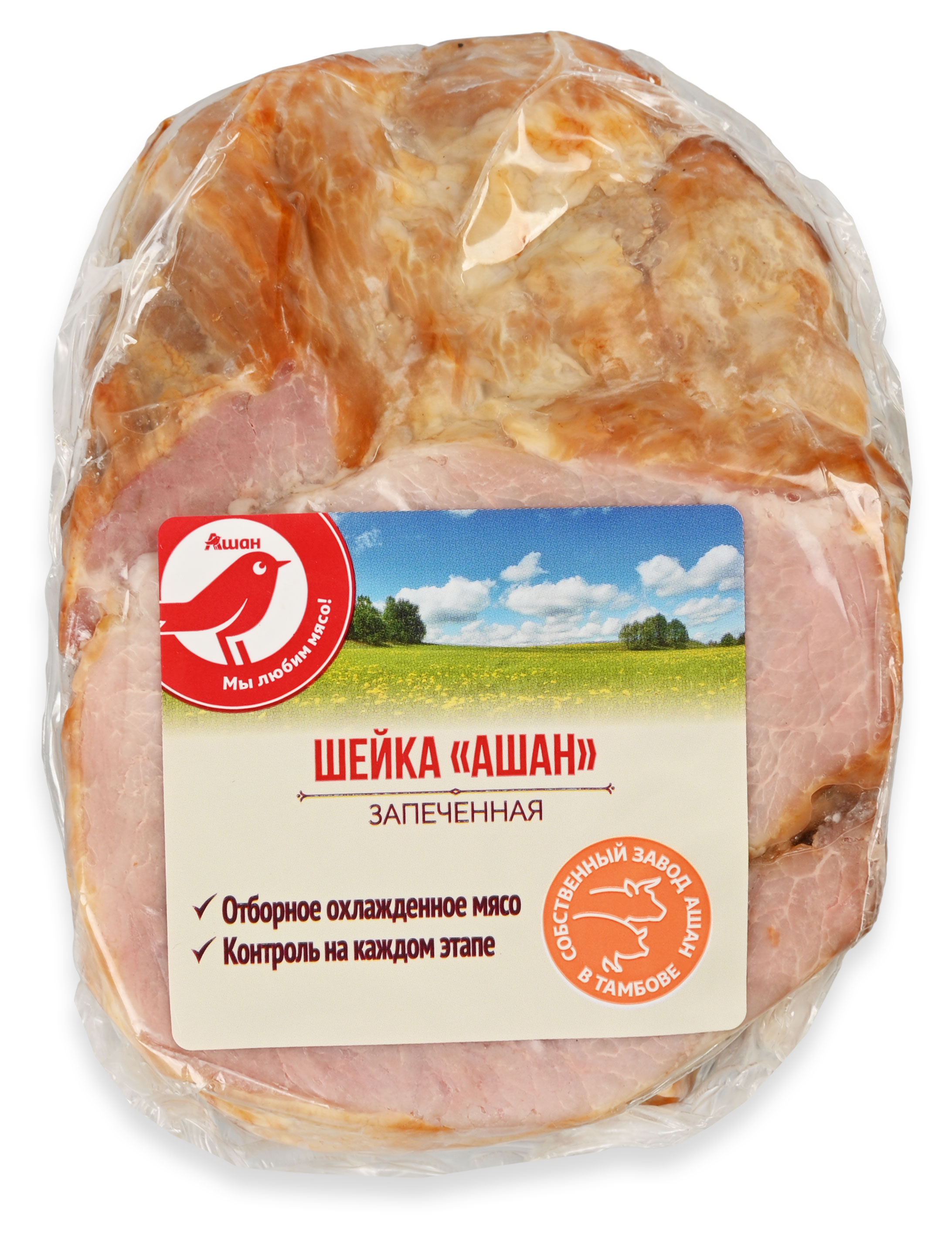 

Шейка свиная запеченная АШАН Красная птица, ~ 0,5 кг