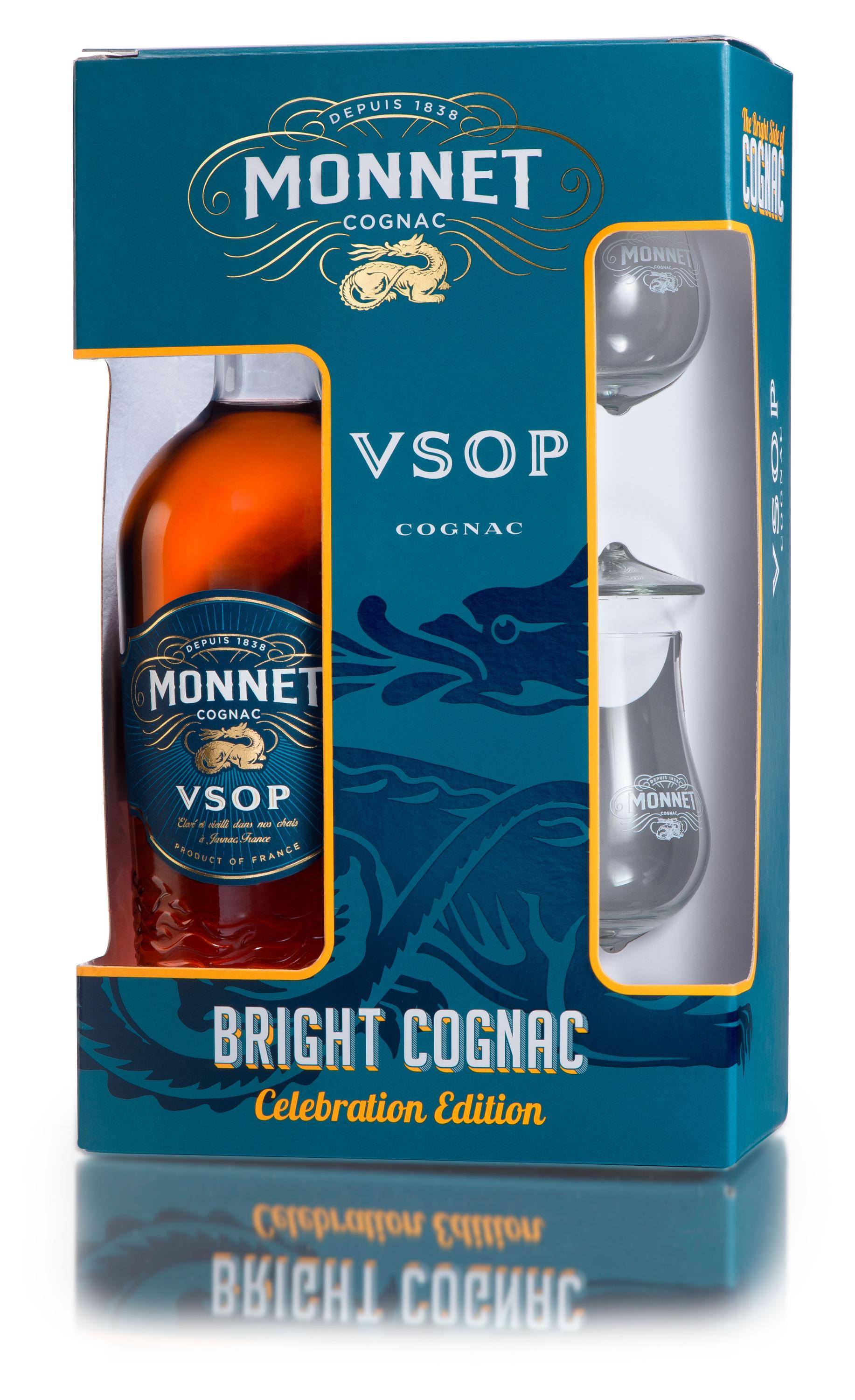 

Коньяк Monnet VSOP Франция, 0,7 л + 2 бокала