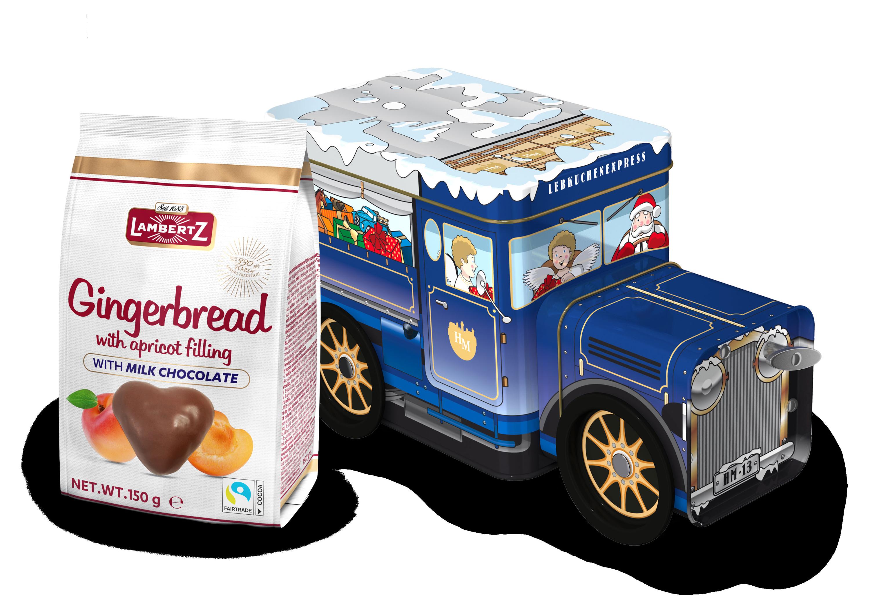 

Пряники Lambertz Грузовик в форме сердца, 150 г