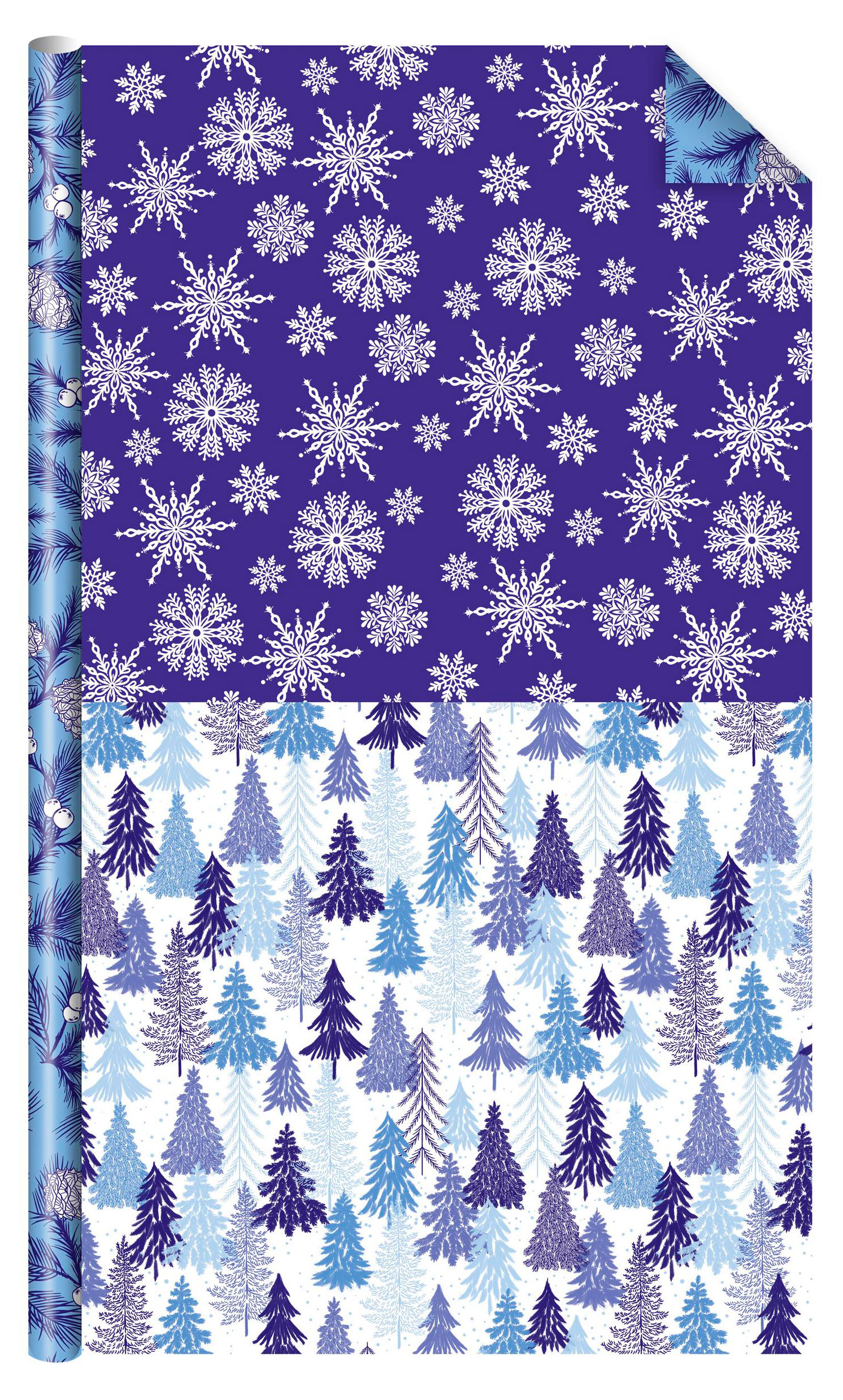 

Бумага подарочная Арт Дизайн двусторонняя Трио, 1х0,7 м в ассортименте