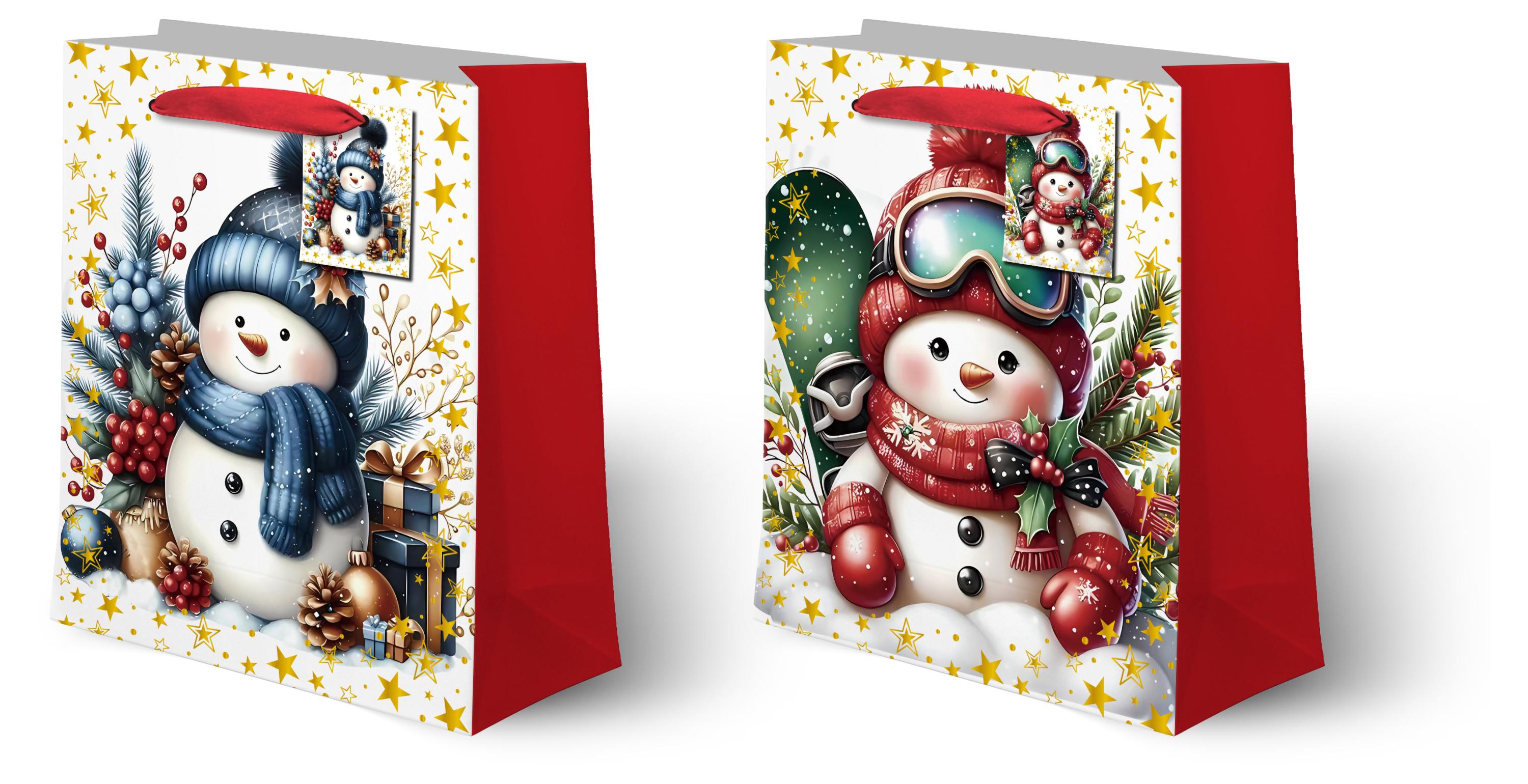 

Пакет подарочный Снеговичок 12х15,5х6,8 см, 1 шт в ассортименте