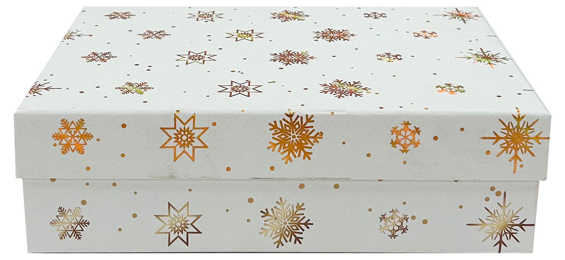 Изображение товара Новогодняя подарочная коробка 24,5x17,5x7 см элегантная упаковка для подарка