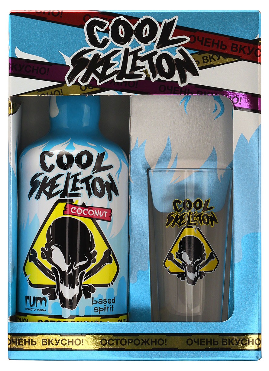 

Ром Cool Skeleton Россия, 0,7 л + 1 стакан 280 мл