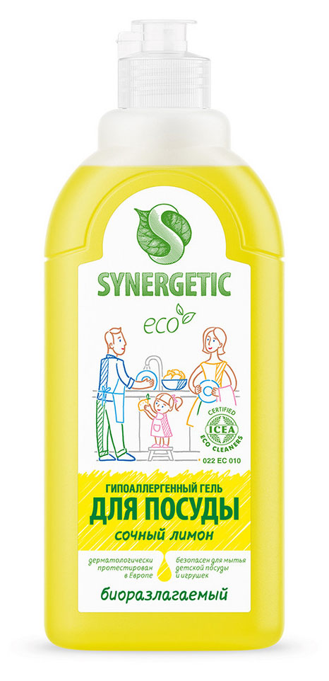 

Гель для мытья посуды Synergetic Лимон, 500 мл