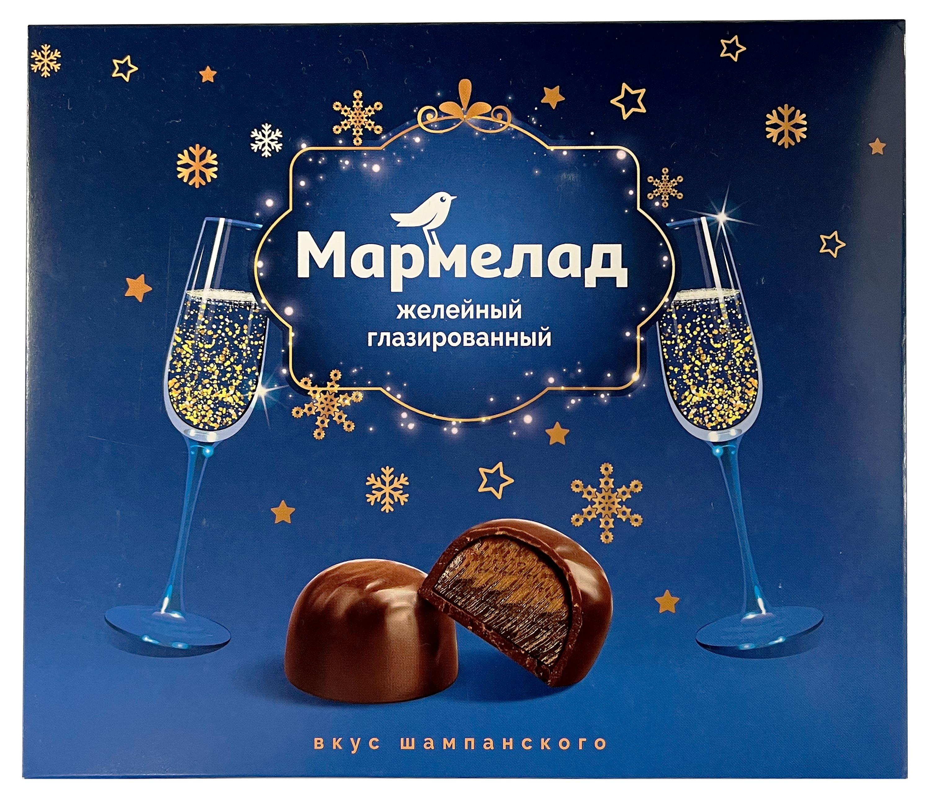 

Мармелад АШАН Красная птица глазированный со вкусом шампанского, 180 г