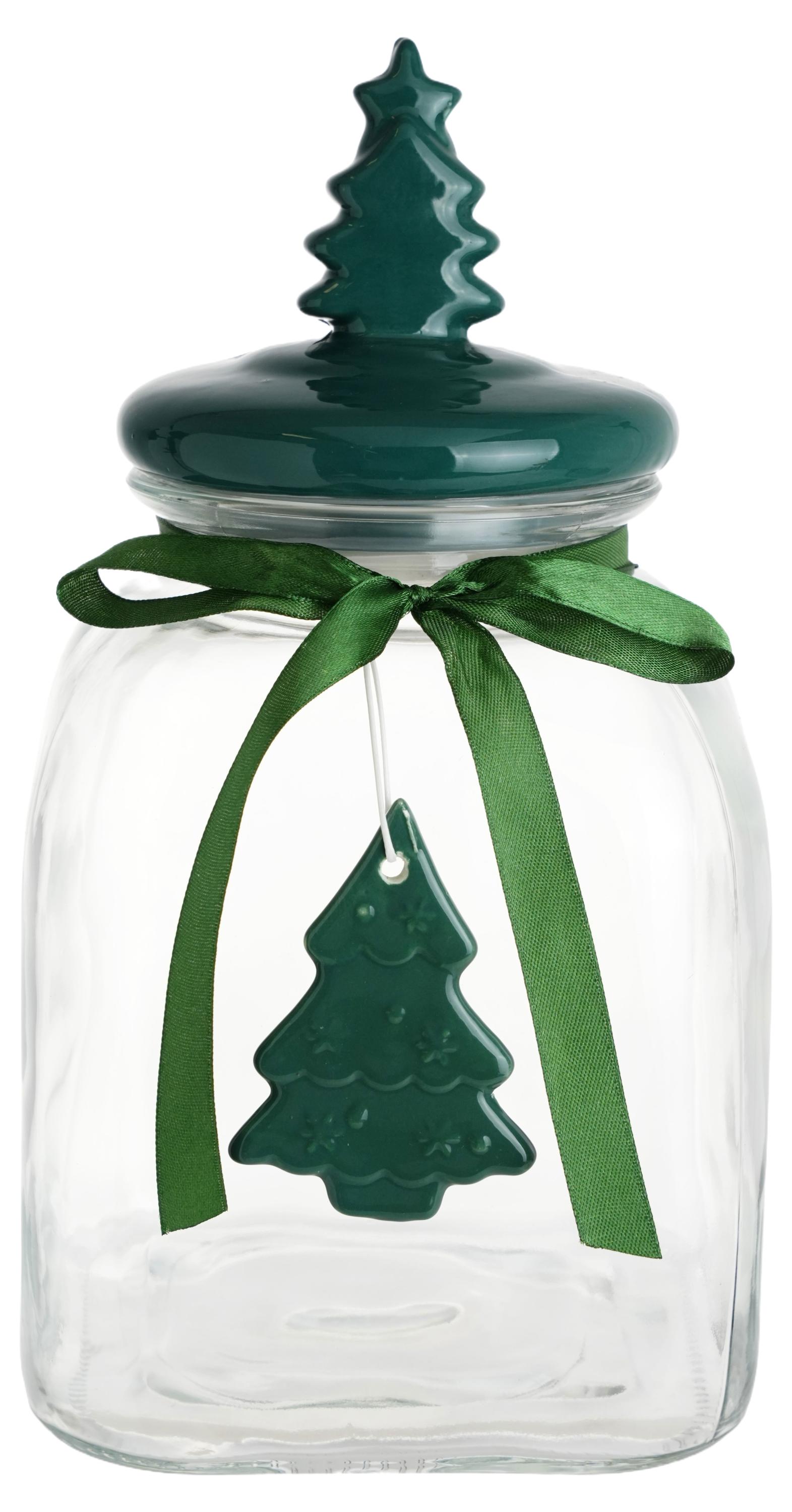 

Банка для хранения Actuel Вокруг света с керамической крышкой Елка, 3,5 л