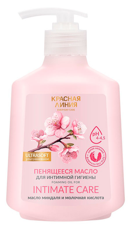 

Масло пенящееся для интимной гигиены Красная Линия Intimate Care, 300 мл