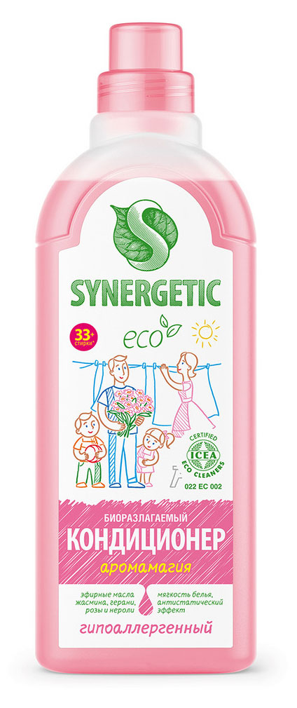 

Кондиционер для белья Synergetic Аромамагия гипоаллергенный, 1 л