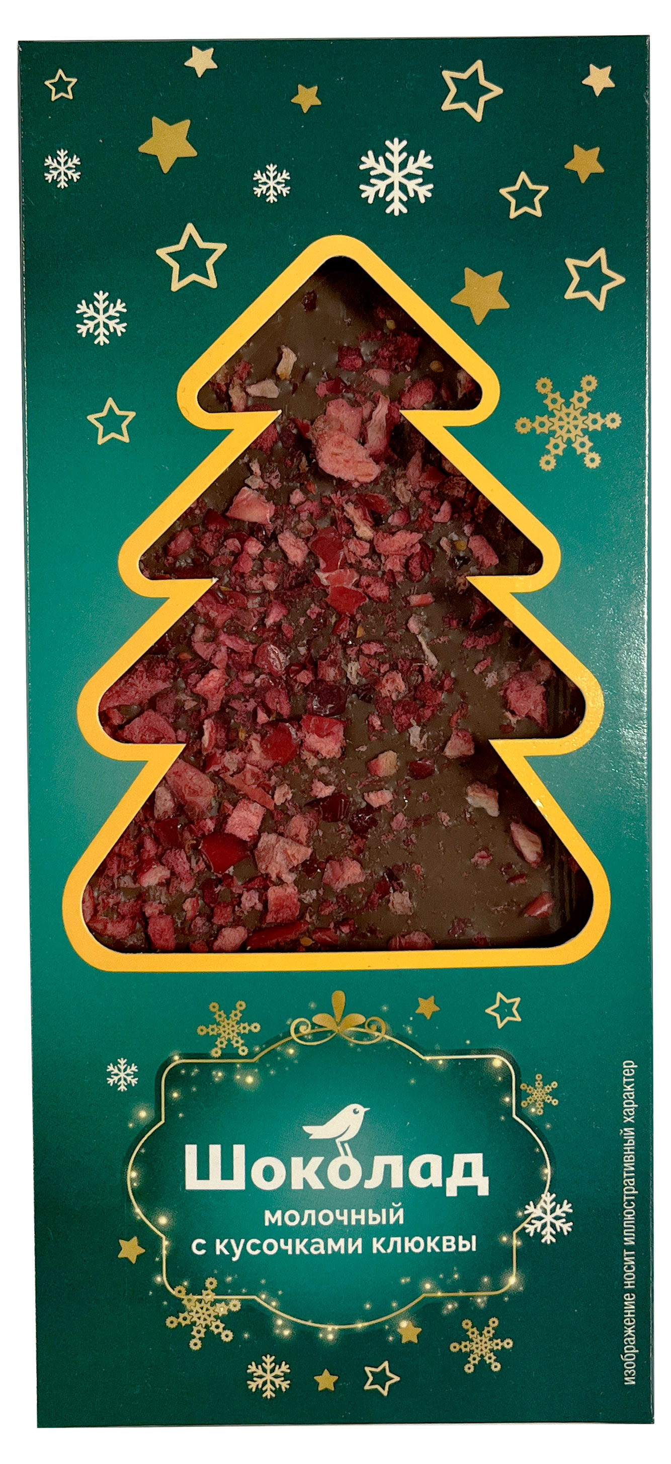 

Шоколад молочный АШАН Красная птица с кусочками клюквы, 80 г