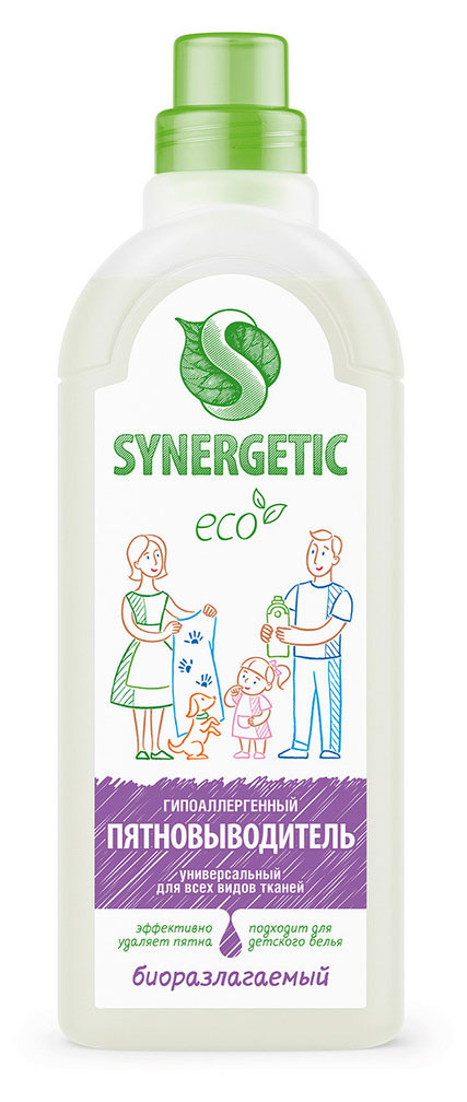 

Пятновыводитель жидкий Synergetic универсальный, 1 л