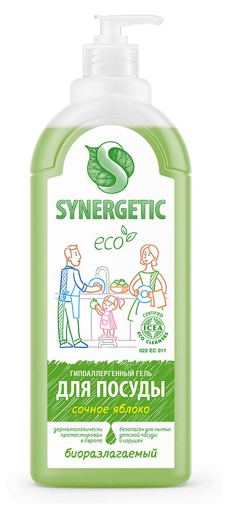 

Средство для мытья посуды Synergetic Яблоко, 1 л