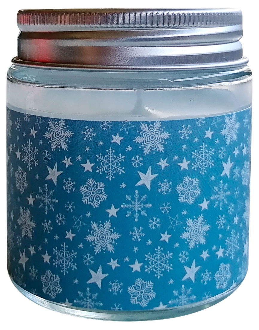 

Свеча Actuel Снежинка, d 6,2 h 6,5 см