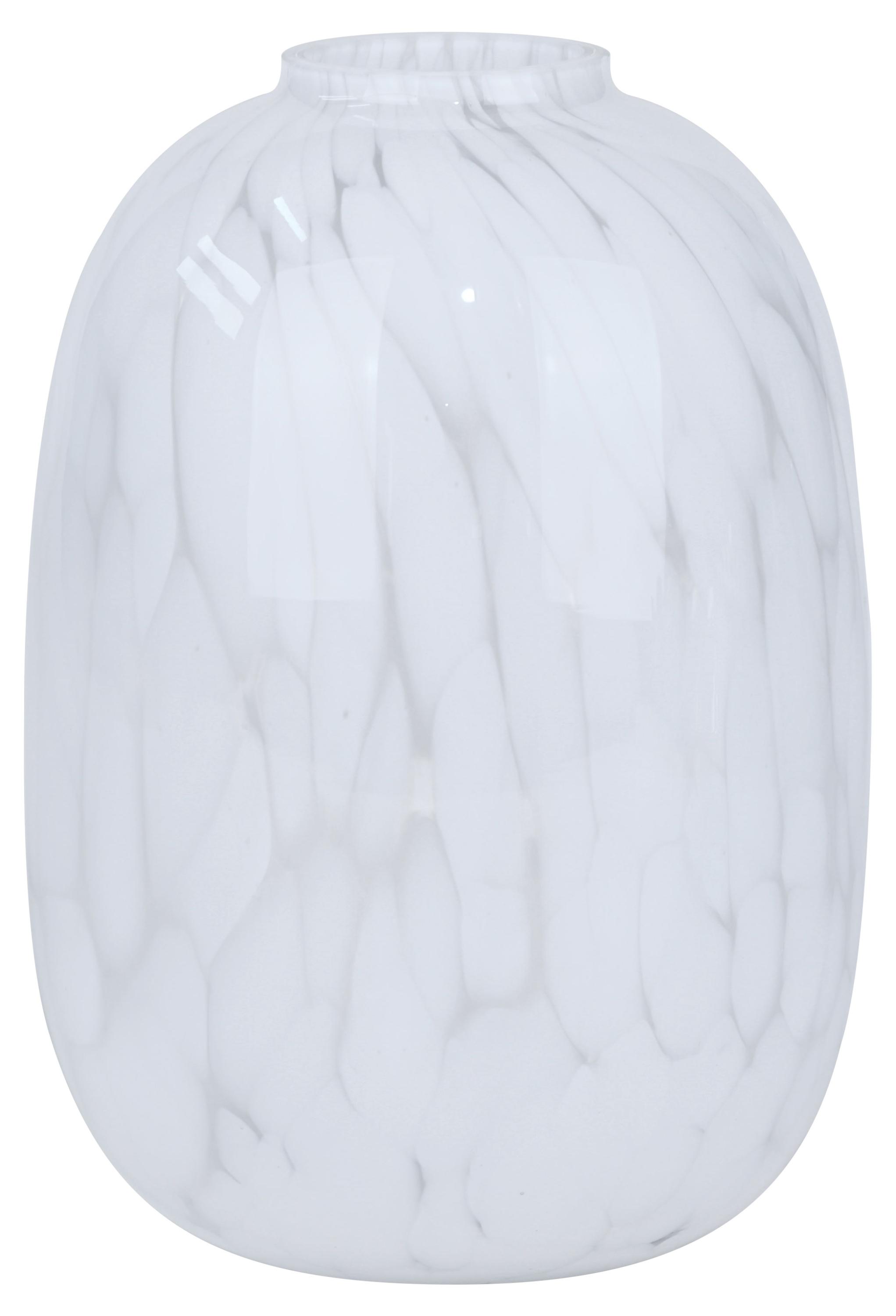 

Ваза Actuel стеклянная белая, d 16,5 h 25 см