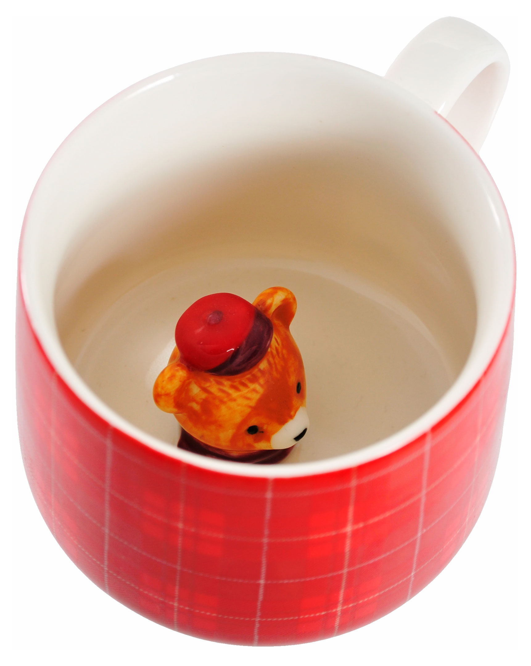 

Кружка Actuel Вокруг света керамическая с фигуркой внутри красная, 350 мл