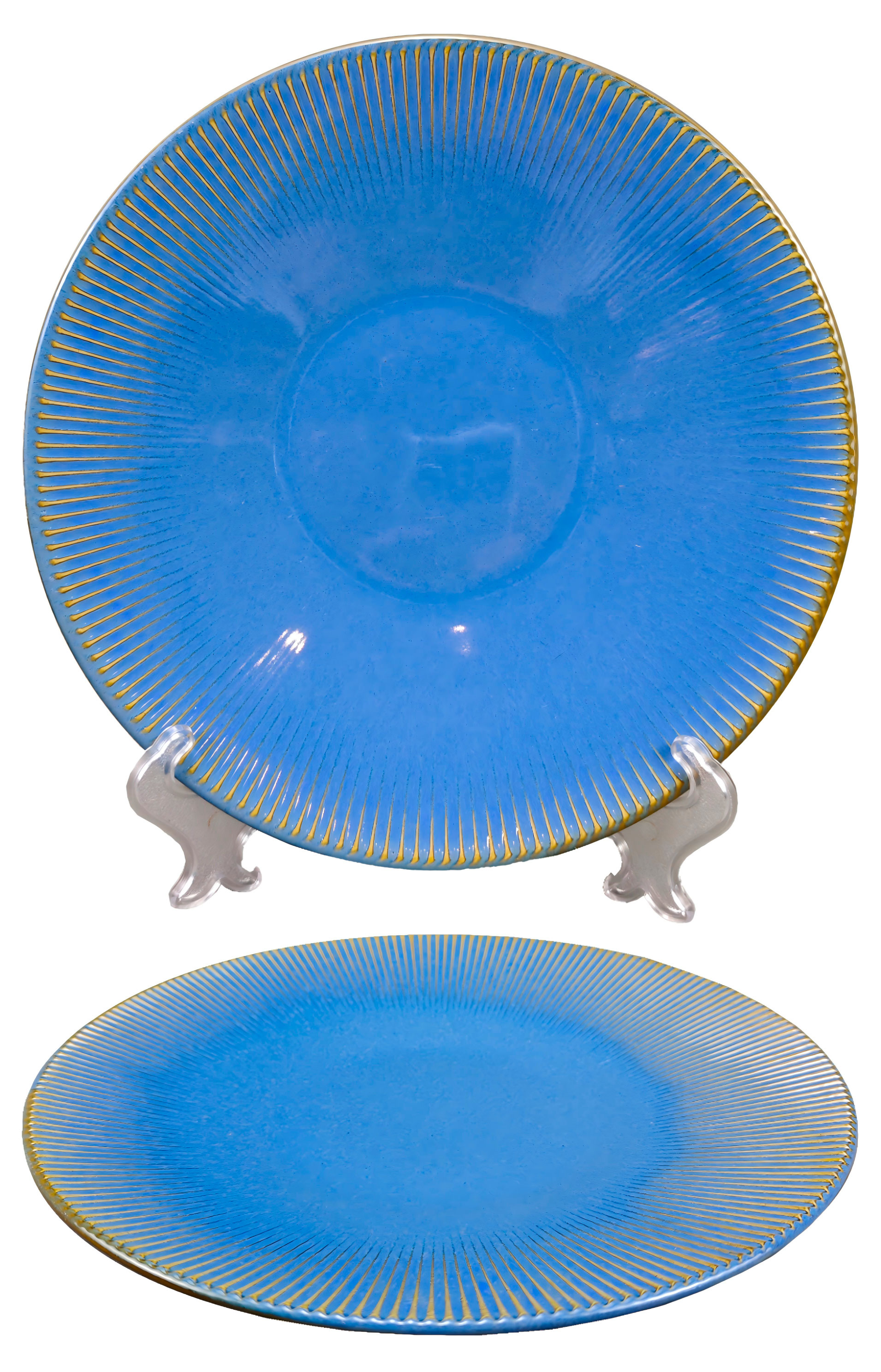 

Тарелка десертная Actuel синяя, d 21,2 см