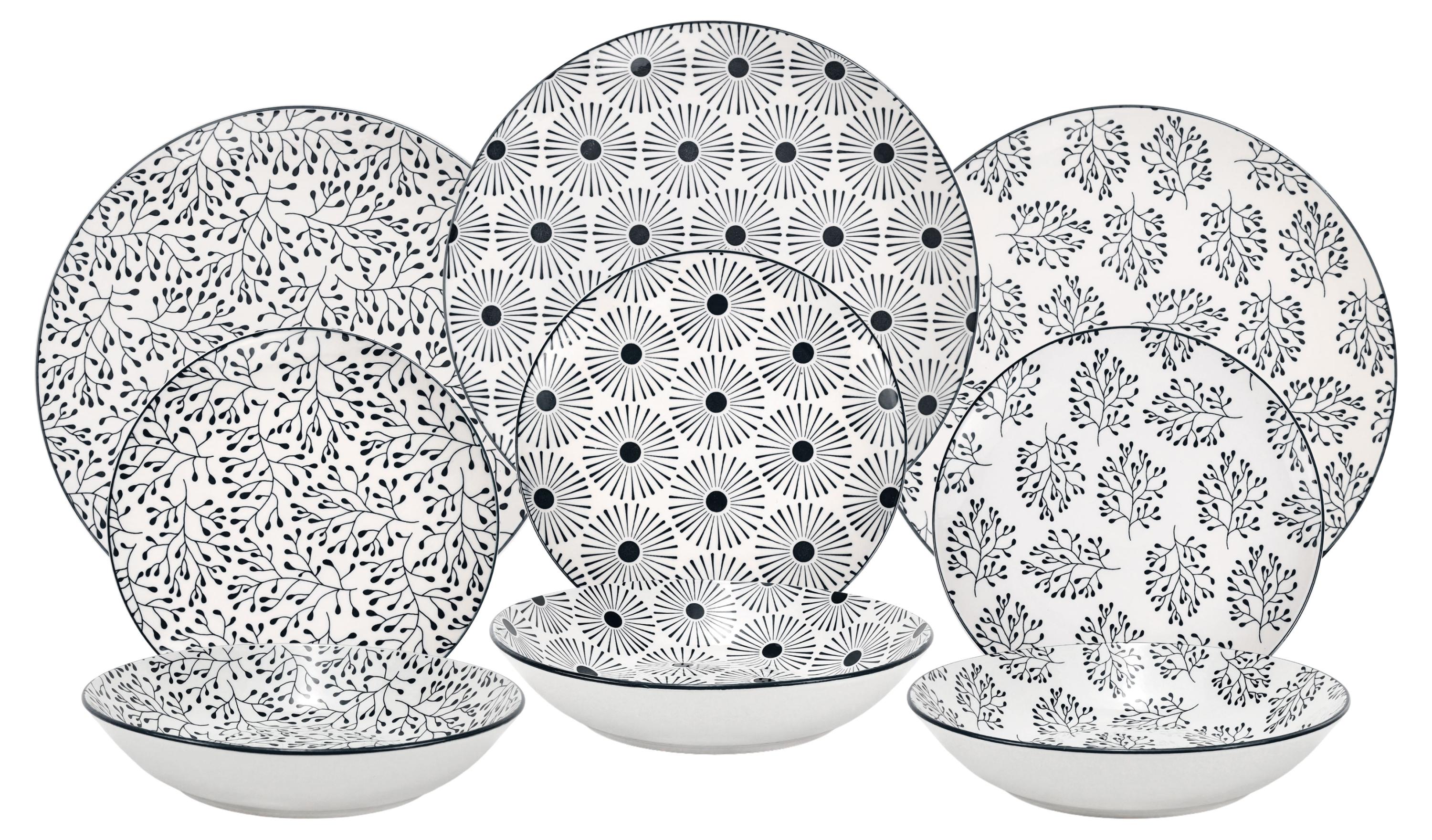 

Набор посуды Actuel черный микс, 18 предметов