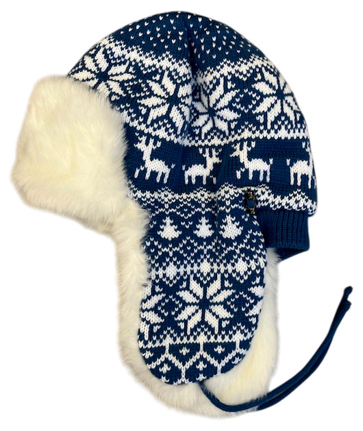 

Шапка мужская новогодняя Носи свое! сине-белая, р 56-58