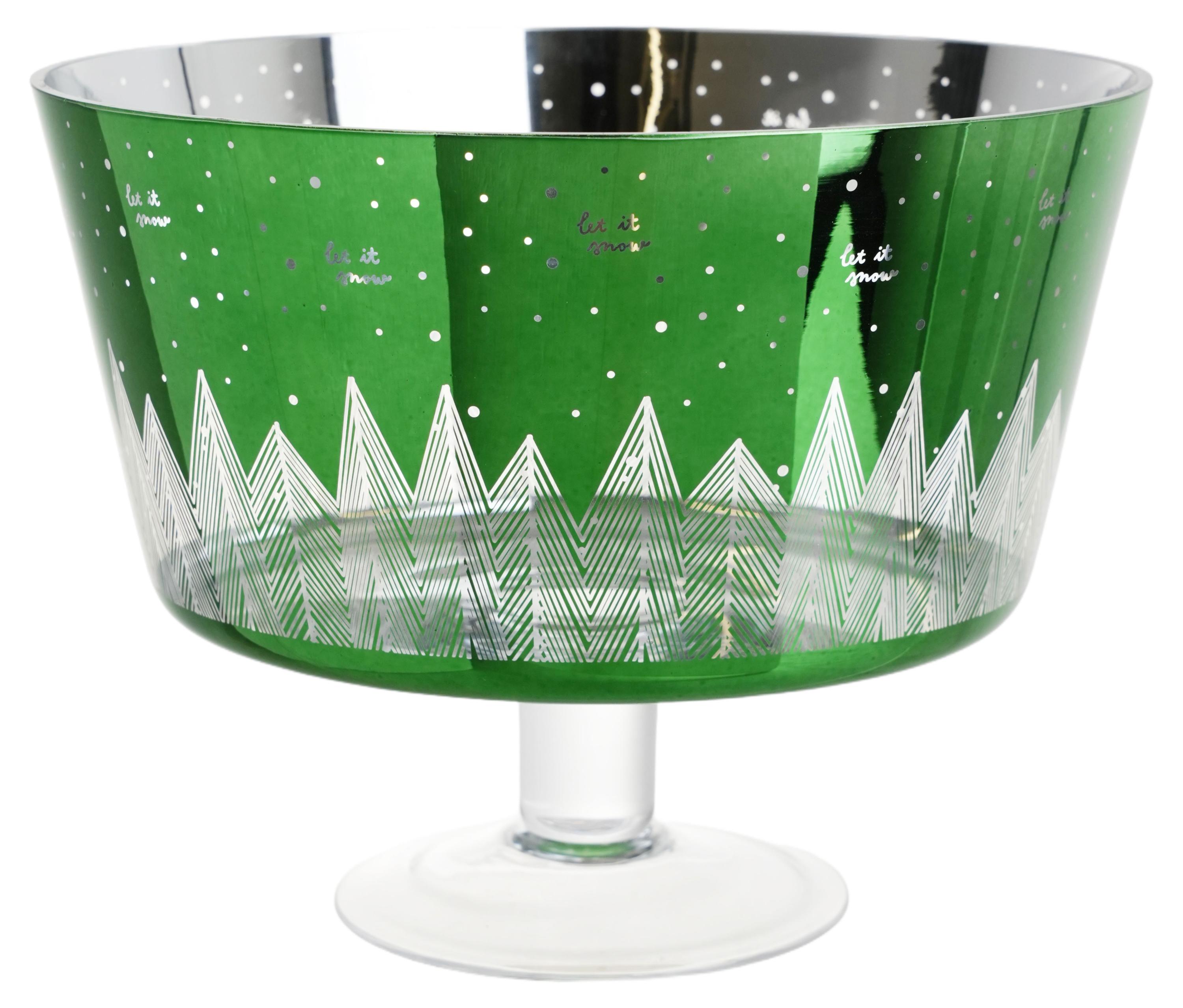 

Салатник на ножке Actuel Вокруг света стеклянный, 24 см