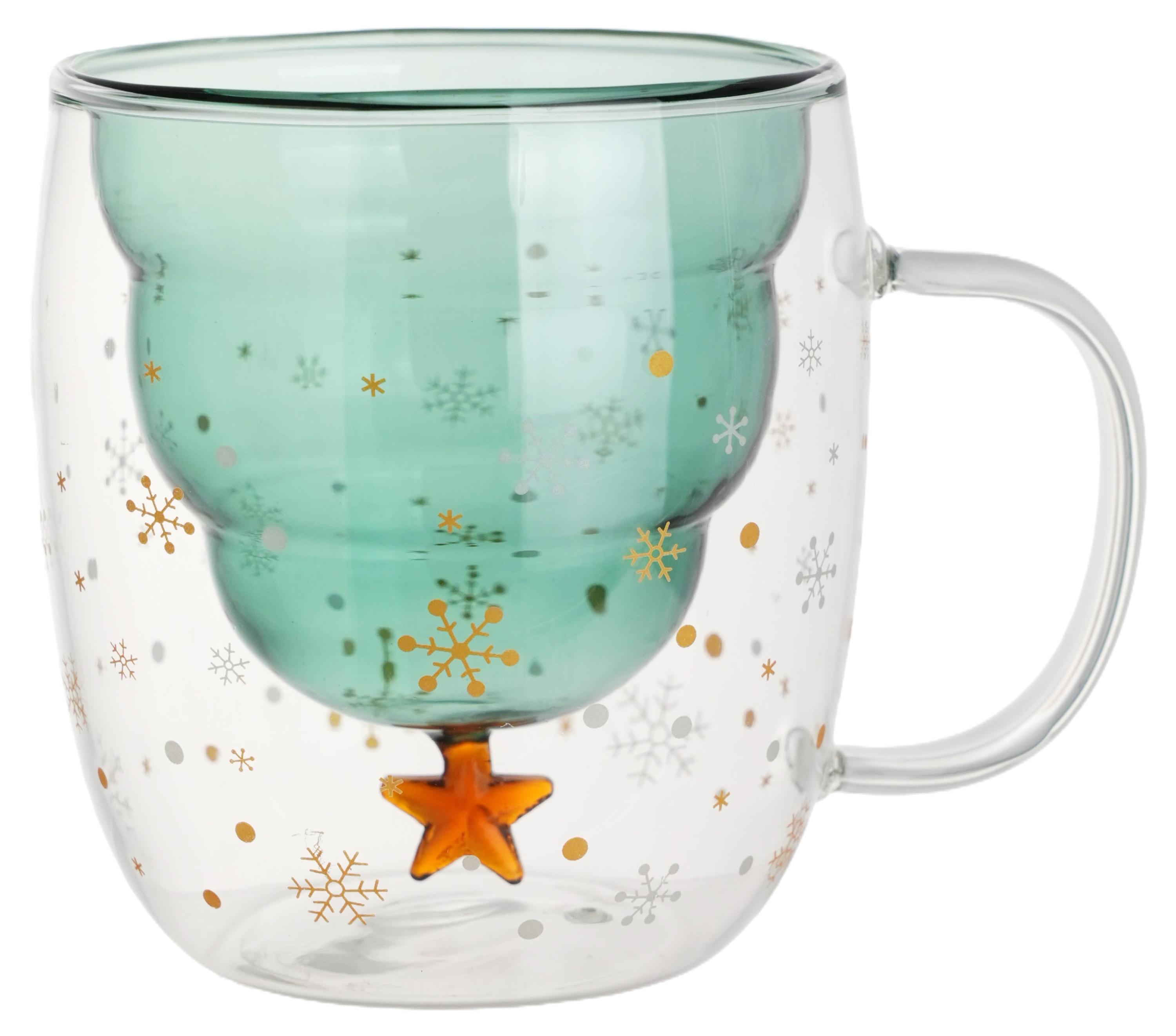 

Кружка Actuel Вокруг света Ель стеклянная с двойными стенками, 200 мл