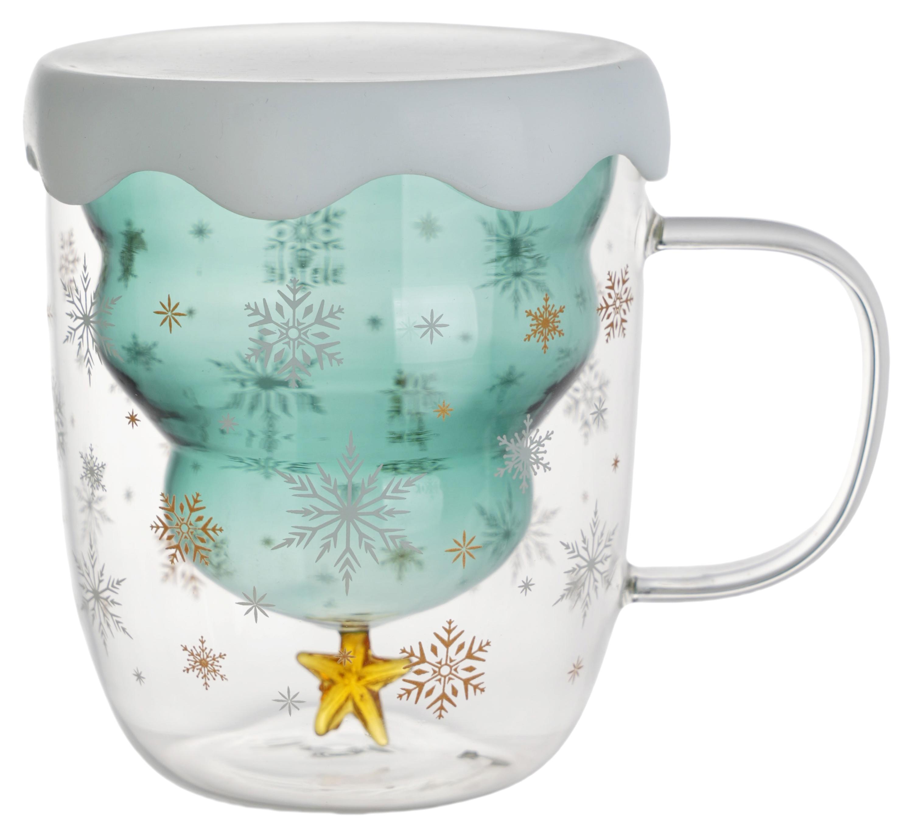 

Кружка Actuel Вокруг света Ель стеклянная с двойными стенками, 300 мл