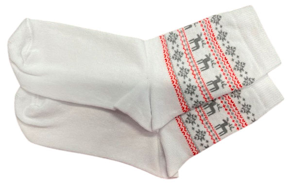 

Носки для девочки новогодние Носи свое! белый, р 22