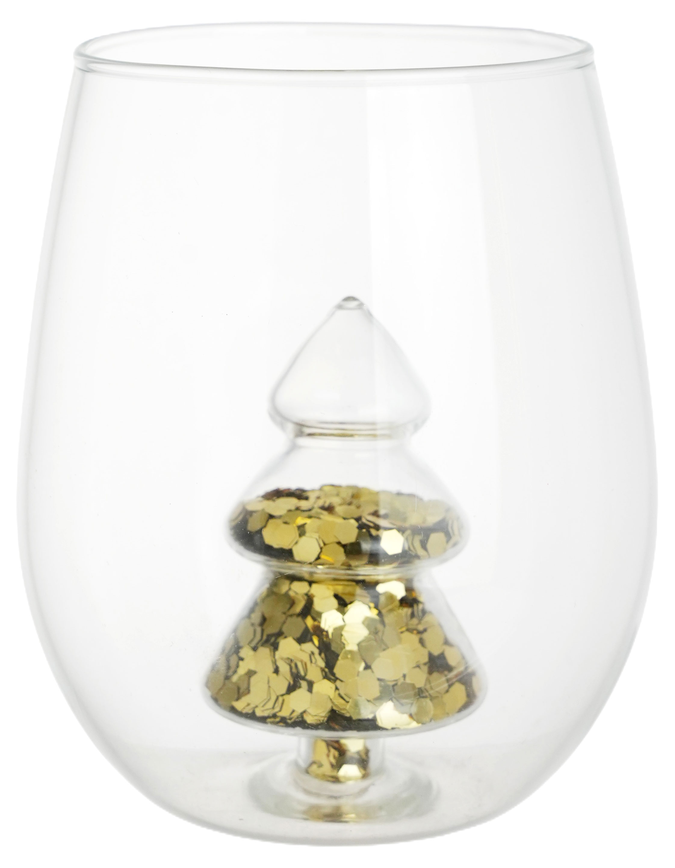 

Стакан Actuel Вокруг света с фигуркой ели стеклянный с двойными стенками, 480 мл