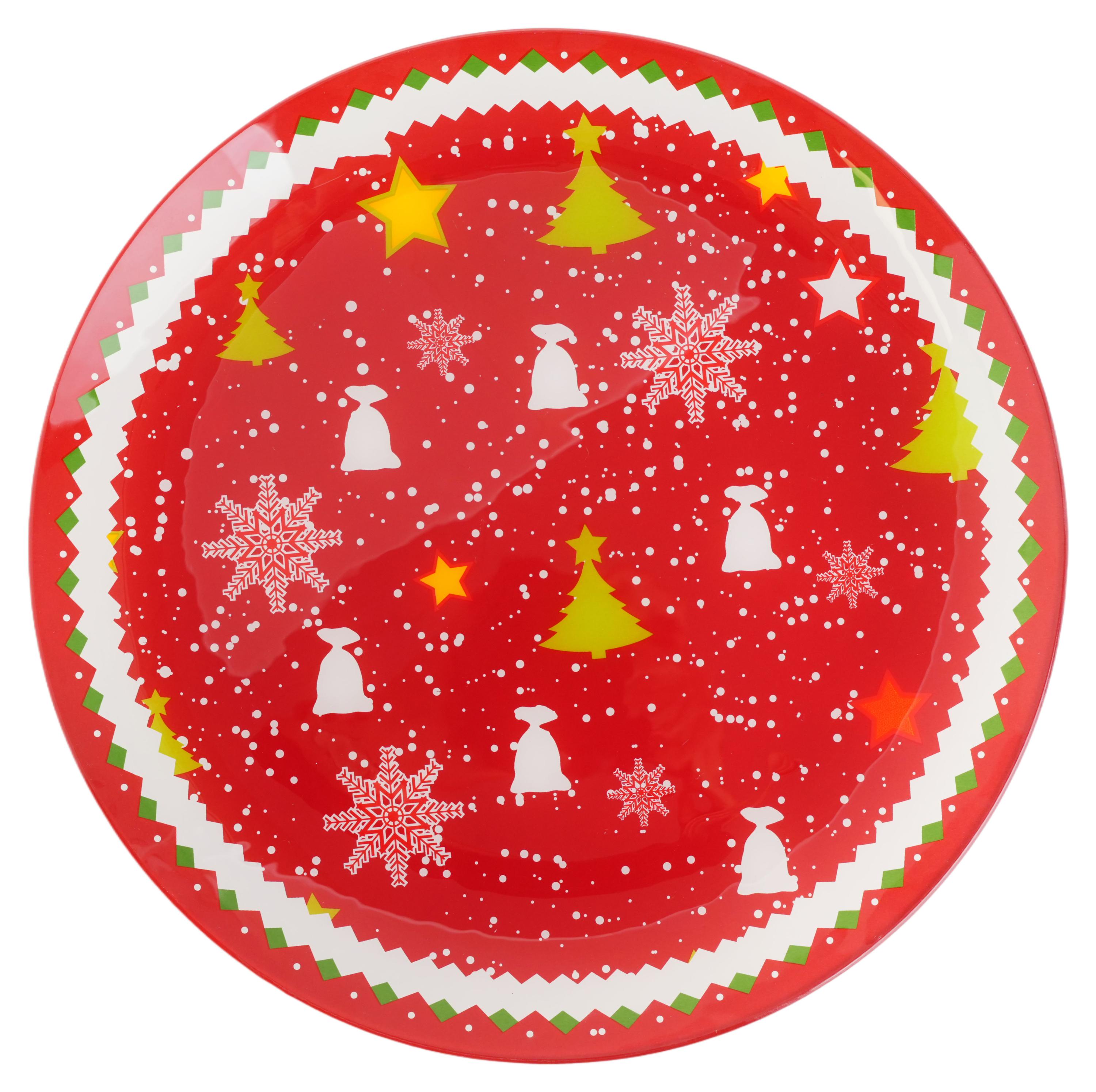 

Блюдо Actuel Вокруг света красное стеклянное, d 30 см