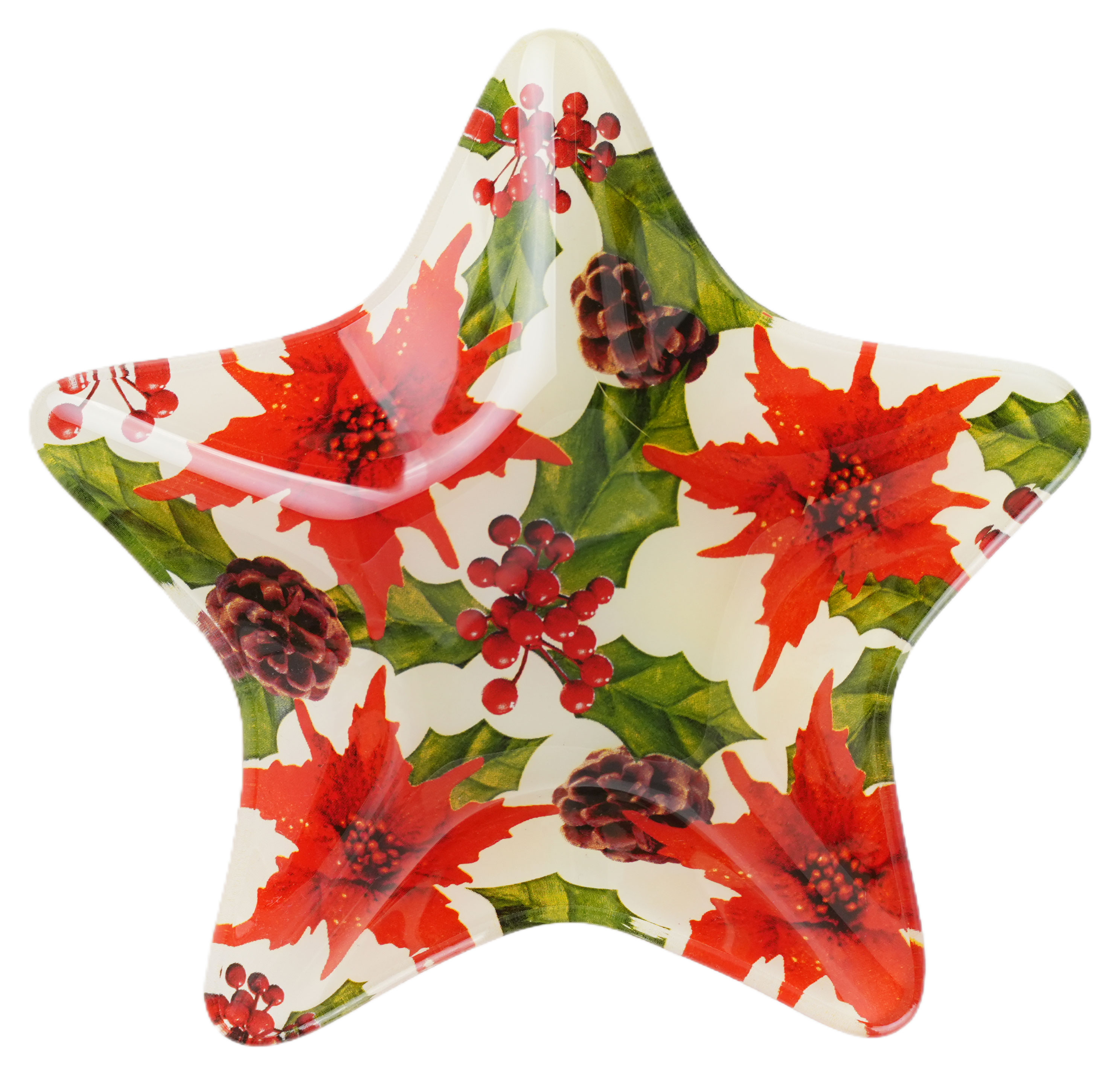 

Блюдо Actuel Вокруг света в форме звезды красное стеклянное, 17 см