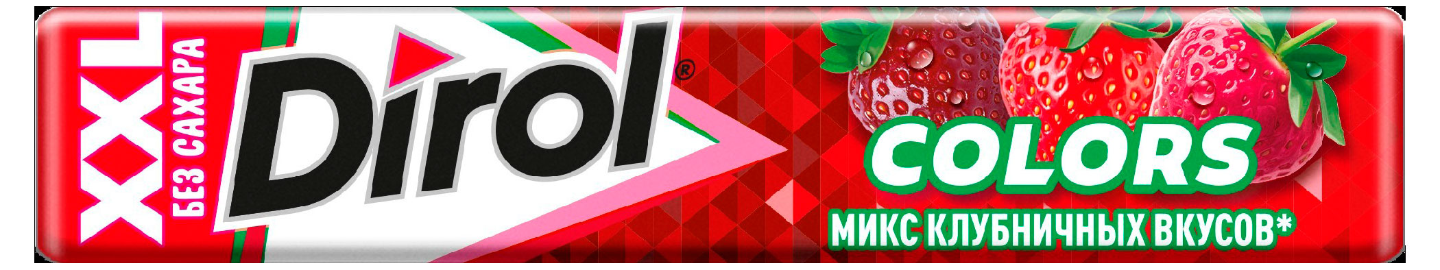 

Резинка жевательная Dirol XXL со вкусом клубничный микс без сахара, 19 г