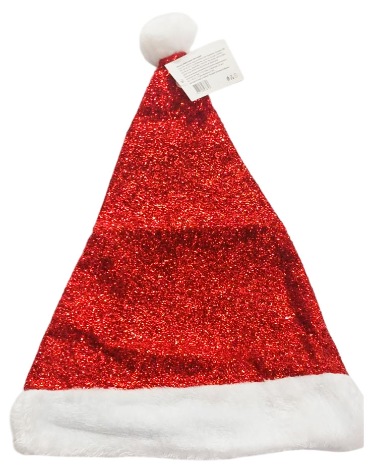 

Колпак новогодний блестящий 45х30 см, 1 шт в ассортименте