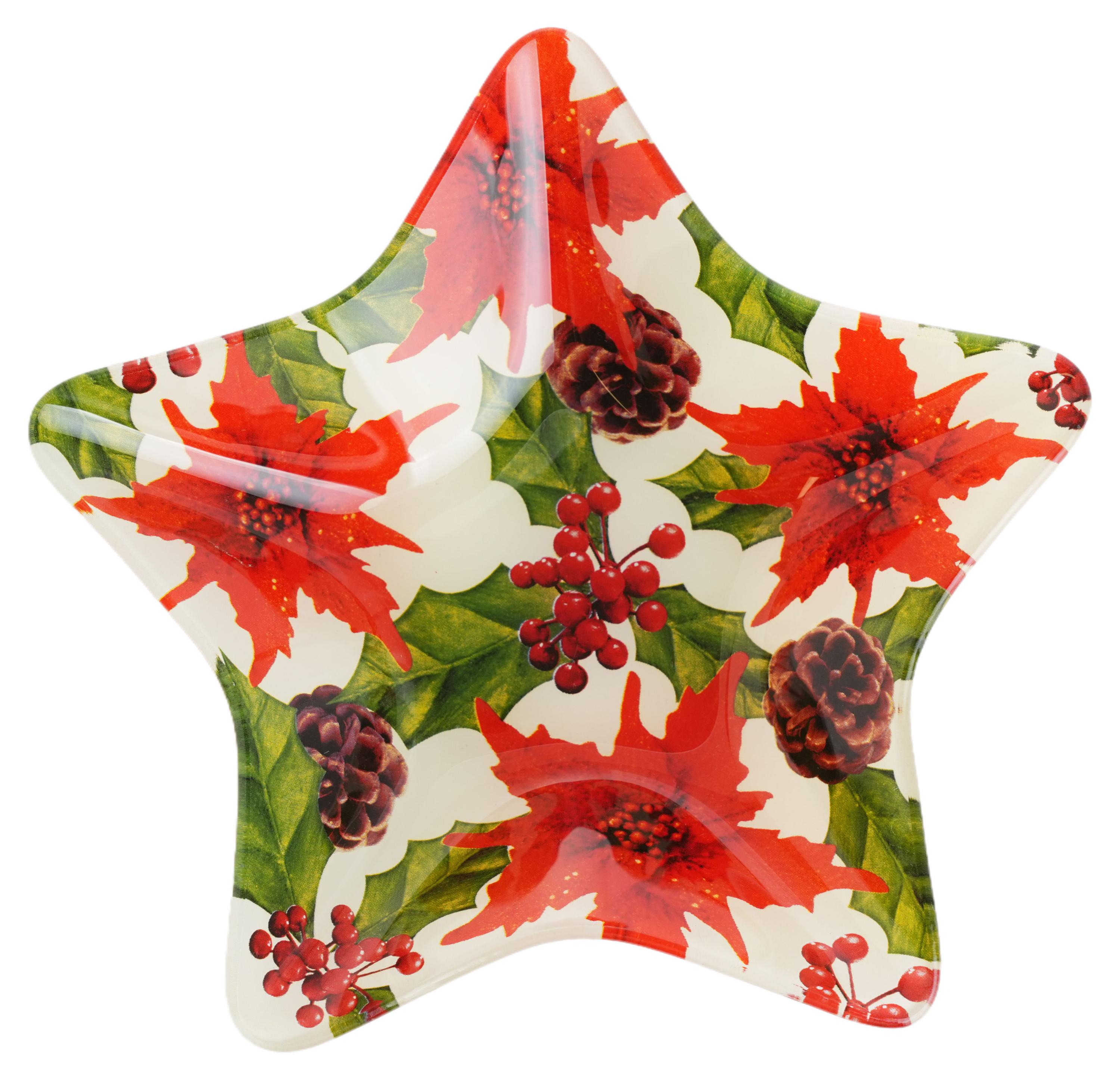 

Блюдо Actuel Вокруг света в форме звезды красное стеклянное, 20 см