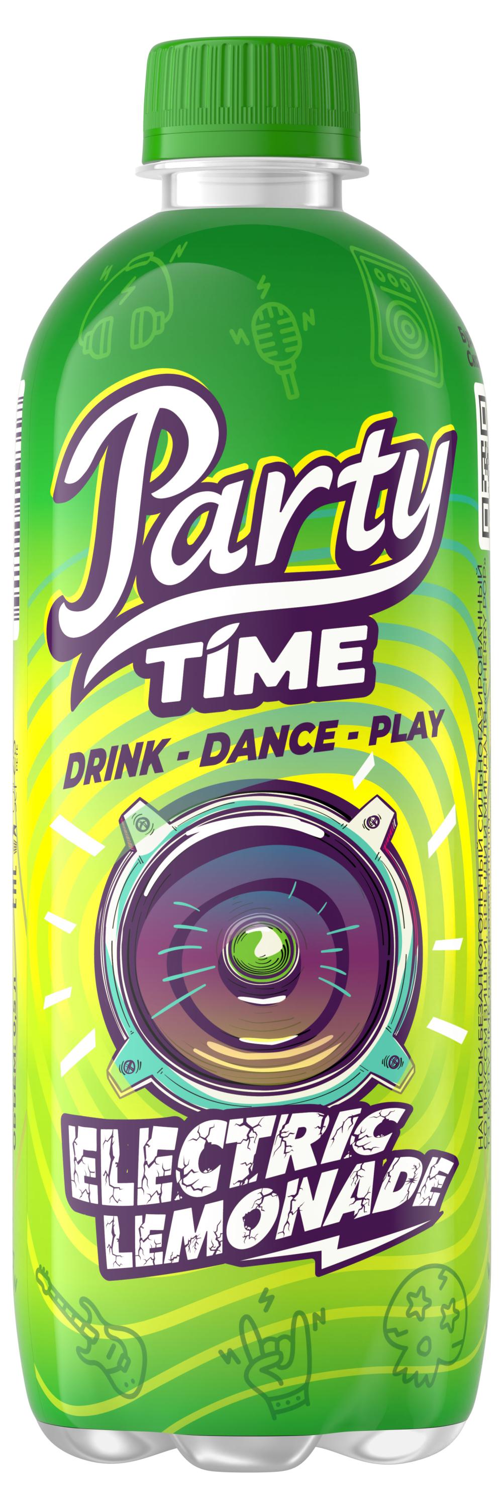 

Напиток газированный Party Time Electric Lemonade, 0,5 л