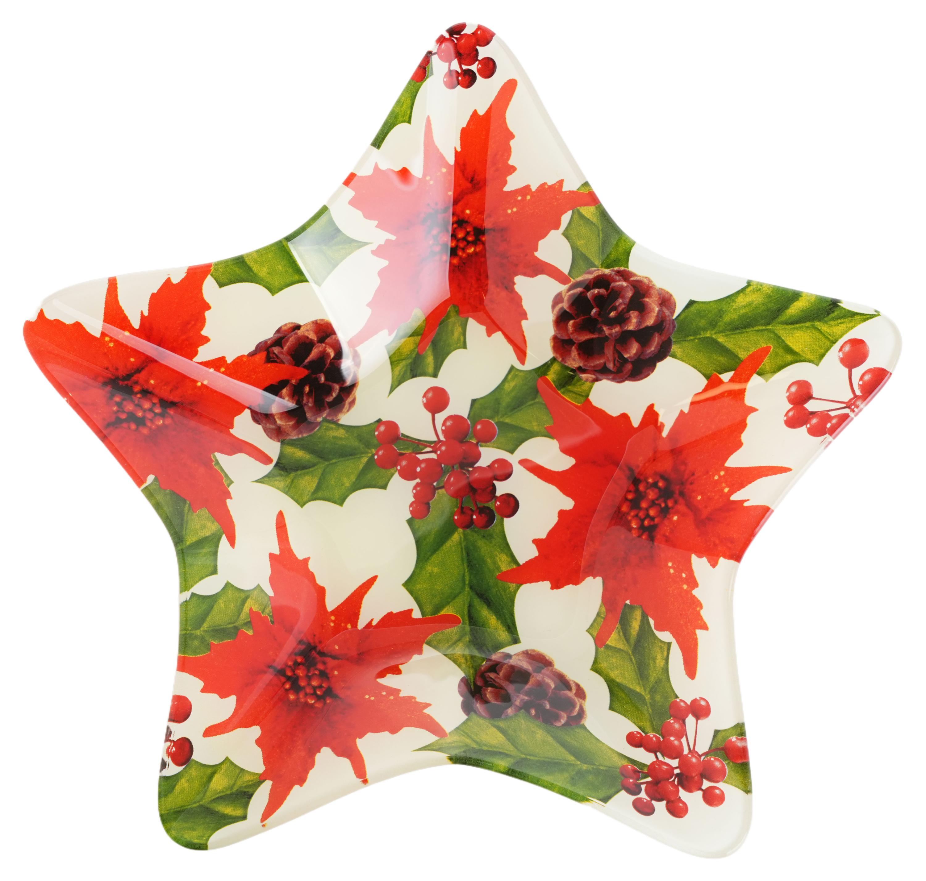 

Блюдо Actuel Вокруг света в форме звезды красное стеклянное, 26 см