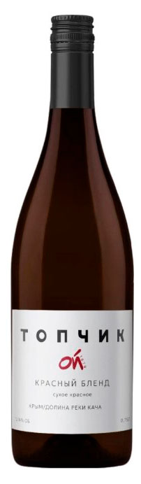 

Вино ТопчикОй Красный бленд красное сухое Россия, 0,75л