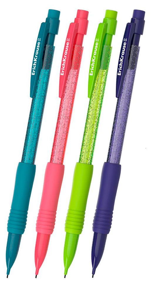 

Карандаш механический ErichKrause Reef НВ с ластиком 0,5 мм, 1 шт в ассортименте