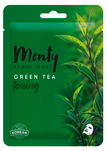 

Маска для лица Monty Зеленый чай, 1 шт