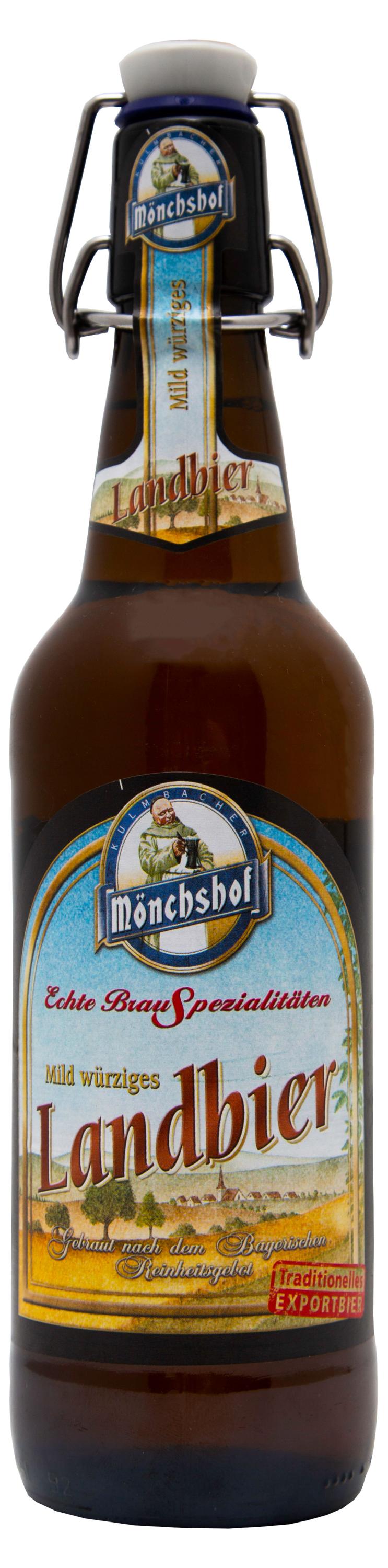 

Пиво светлое Monchshof Landbier 5,4% Германия, 0,5 л