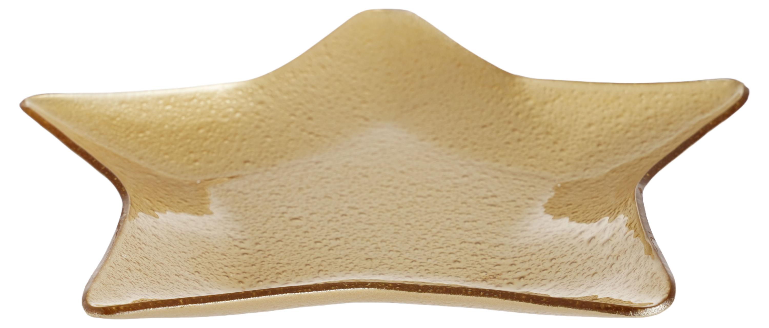 

Блюдо Actuel Золото театра в форме звезды золотистое стеклянное, 28 см