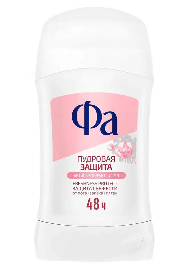 

Дезодорант-антиперспирант стик Фа Пудровая защита, 40 мл